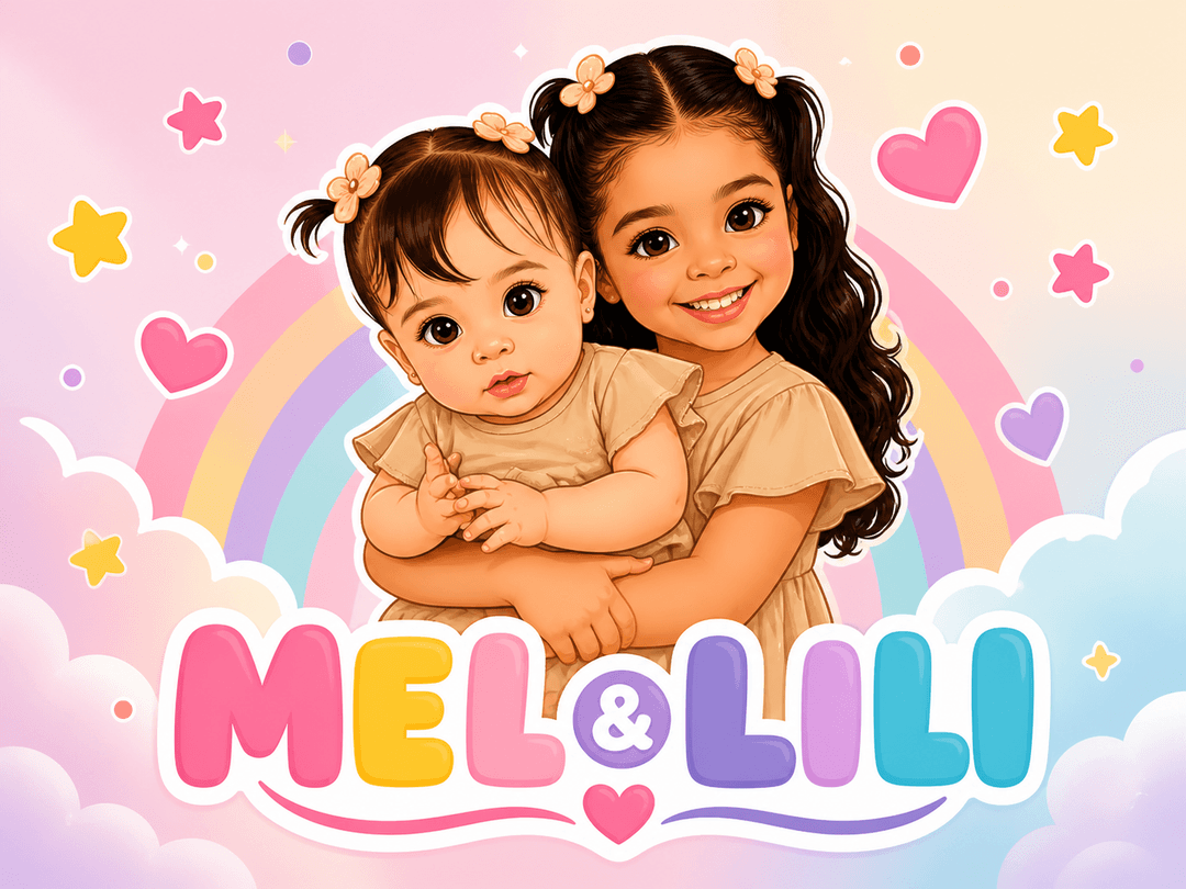 Mel e Lili — foto das duas irmãs