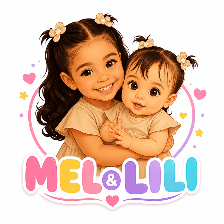 Mel e Lili — ilustração das duas irmãs